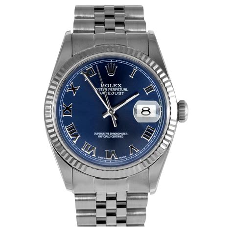 rolex model 16014 silver roman numeral datejust fluted bezel|Rolex 16014 for sale.